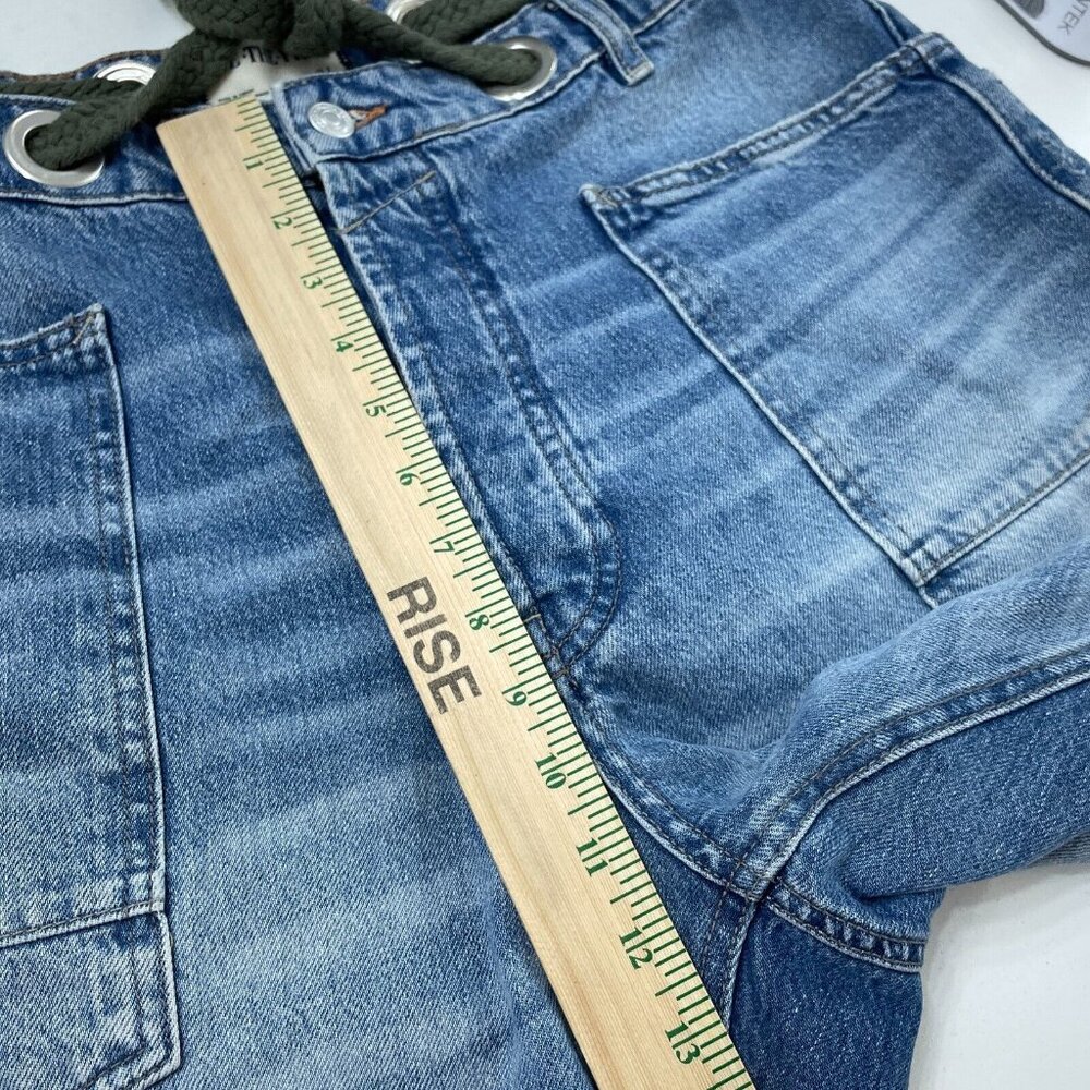 We The Free Blue Patchwork Jeans - Picture 7 of 10